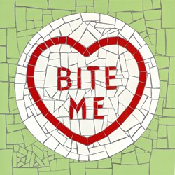Bite Me by David Arnott - Original Mosaic sized 12x12 inches. Available from Whitewall Galleries