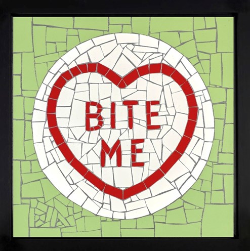 Bite Me by David Arnott - Framed Original Mosaic